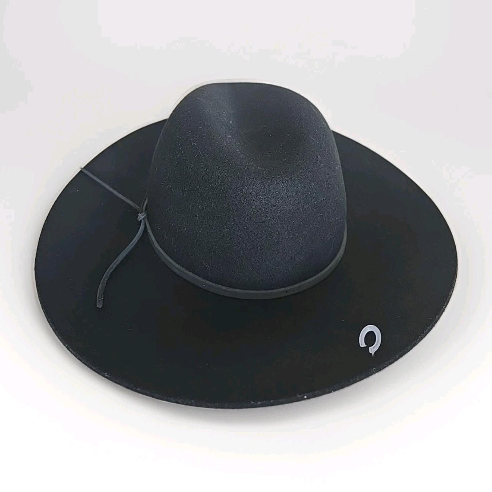 Saks Fifth Avenue Saks Fifth Avenue Fedora Hat Women's 100% Wool Black Size ONE SIZE - 2 Thumbnail
