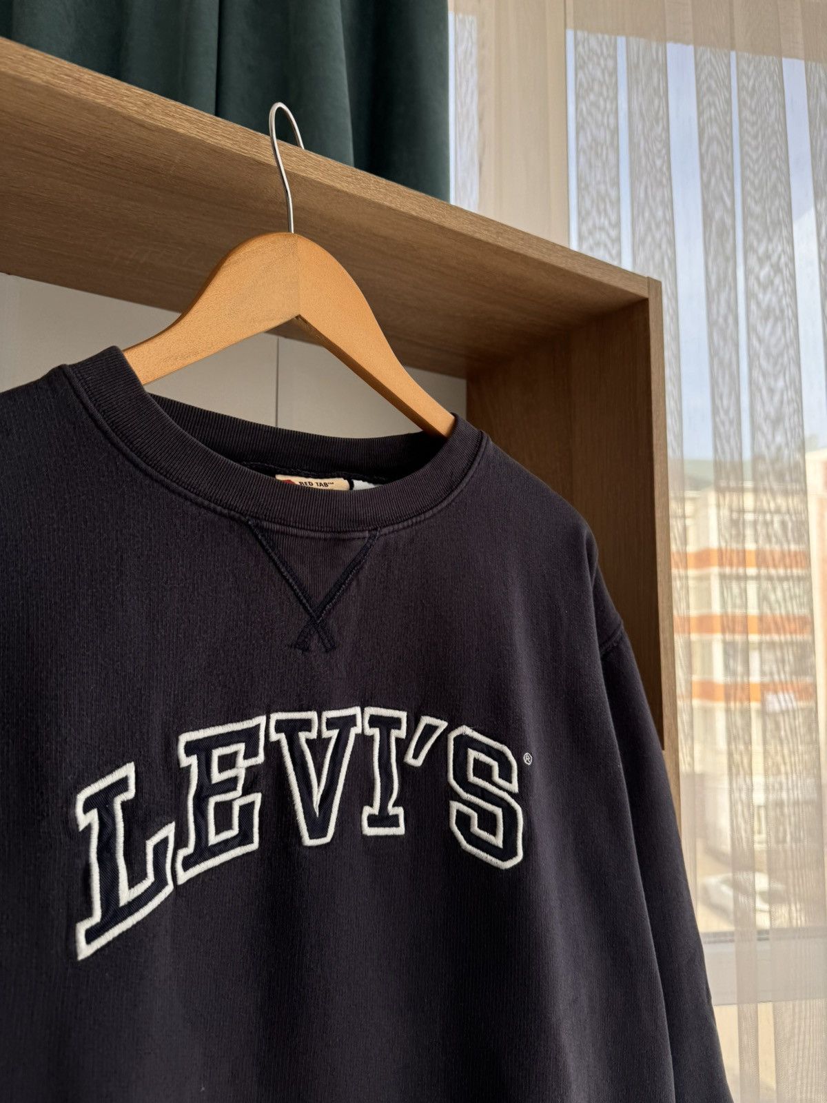 Levi's Vintage Clothing × Vintage VTG Levi’s Big Logo Navy Sweatshirt Size US M / EU 48-50 / 2 - 7 Thumbnail