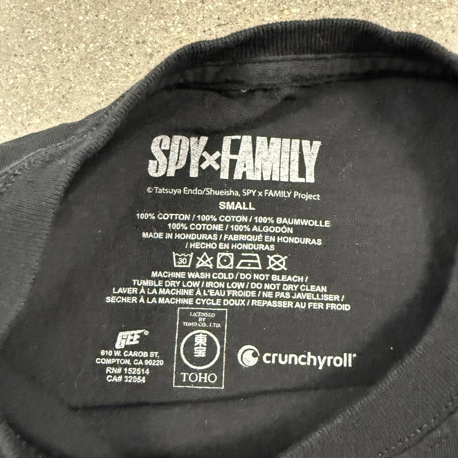 Designer Spy x Family Project Anya HEH Face T-Shirt Black Pink - S Size US L / EU 52-54 / 3 - 4 Thumbnail
