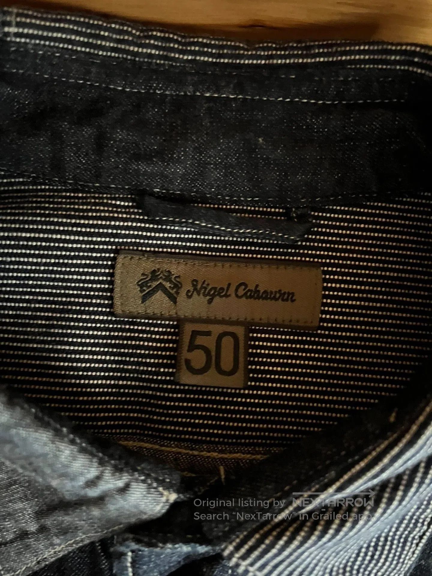 Nigel Cabourn Nigel Cabourn Indigo Patchwork Workwear Shirt. Size US M / EU 48-50 / 2 - 8 Thumbnail