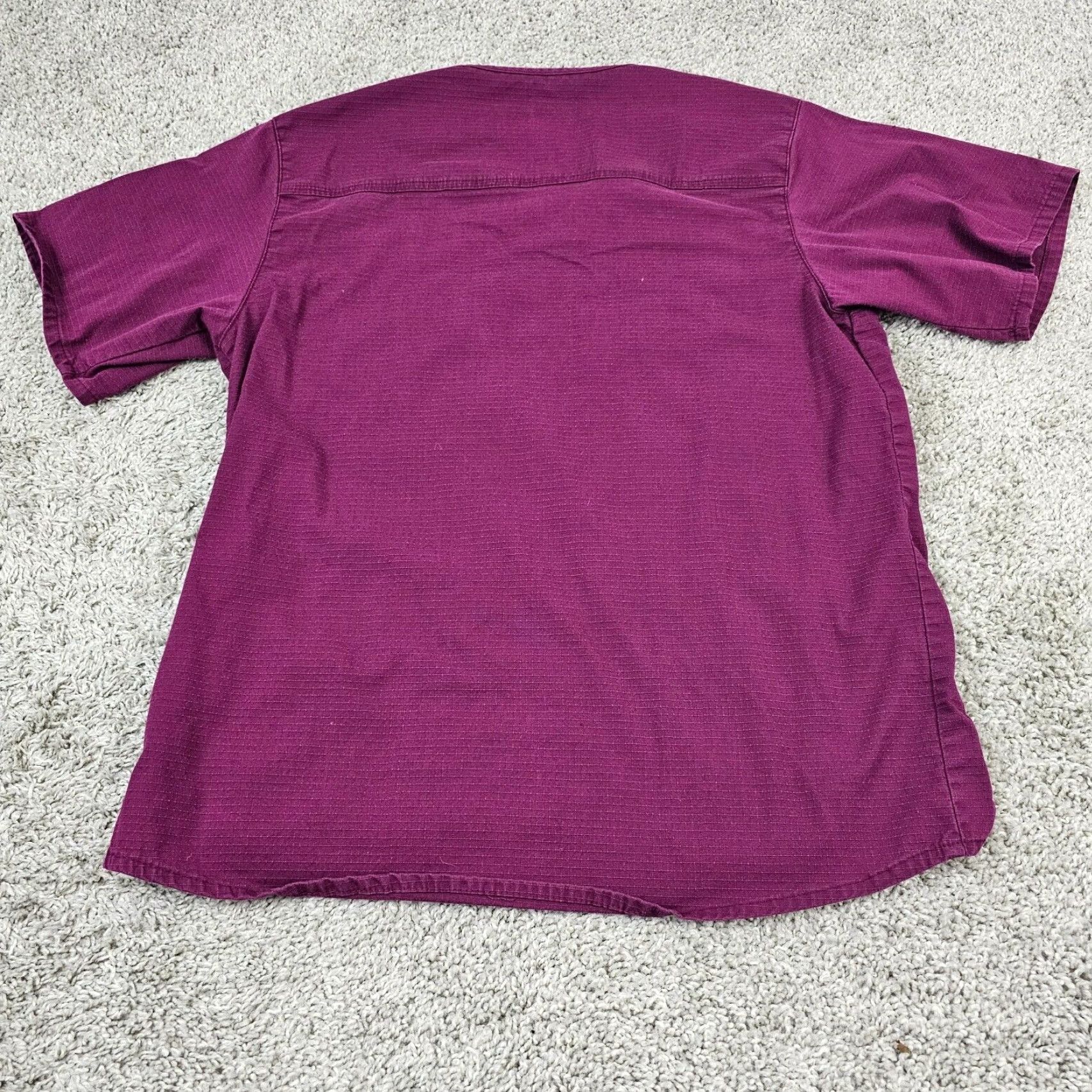 Carhartt VINTAGE Carhartt Scrub Top Womens Medium M Purple V Neck Medical Shirt Size M / US 6-8 / IT 42-44 - 6 Thumbnail