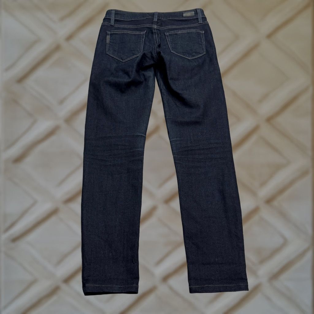 Paige Paige Skyline Jeans Womens 25 Dark Blue Denim Slim Skinny Mid Rise 5-Pocket City Outdoor Streetwear Mens Womens Girls? Size 42" / US 20 - 1 Thumbnail