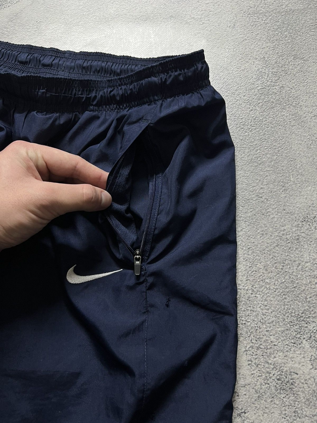 Nike × Vintage Vintage Y2K Nike Nylon Mini Swoosh Drill Pants 00’s Size US 34 / EU 50 - 5 Thumbnail