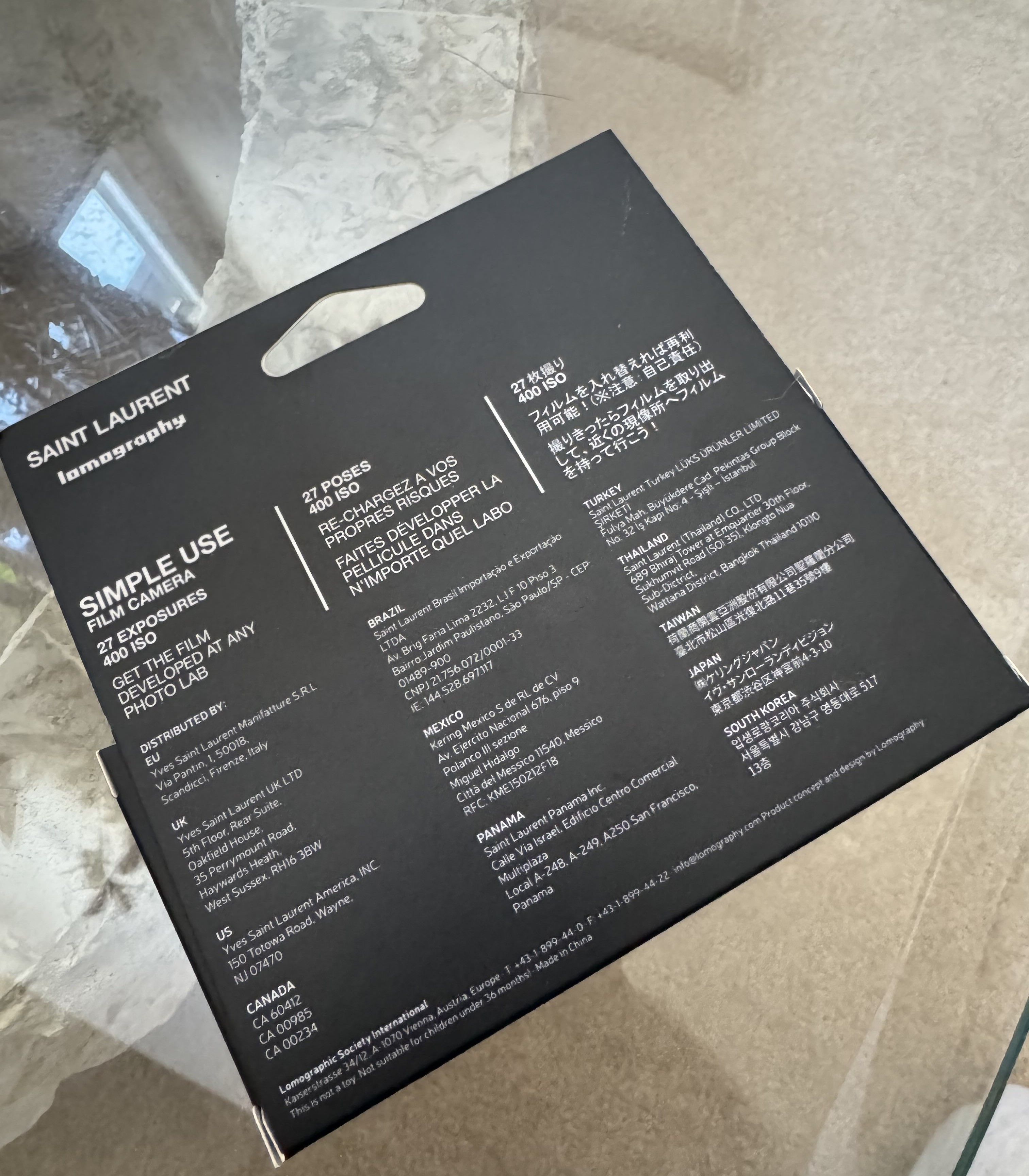 Saint Laurent Paris Saint Laurent x Lomography Reloadable Camera Size ONE SIZE - 2 Thumbnail
