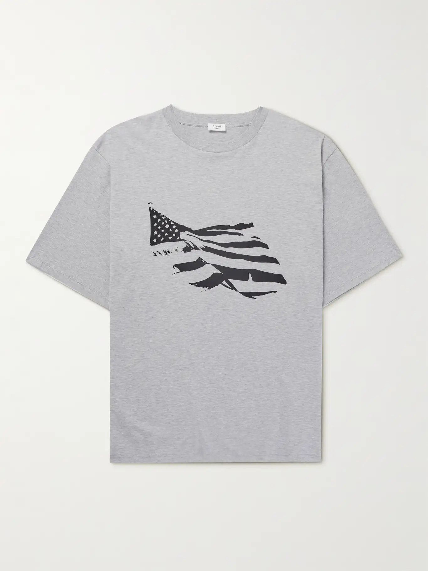 Celine New Celine US Flag Oversized T-Shirt Size US L / EU 52-54 / 3 - 2 Thumbnail