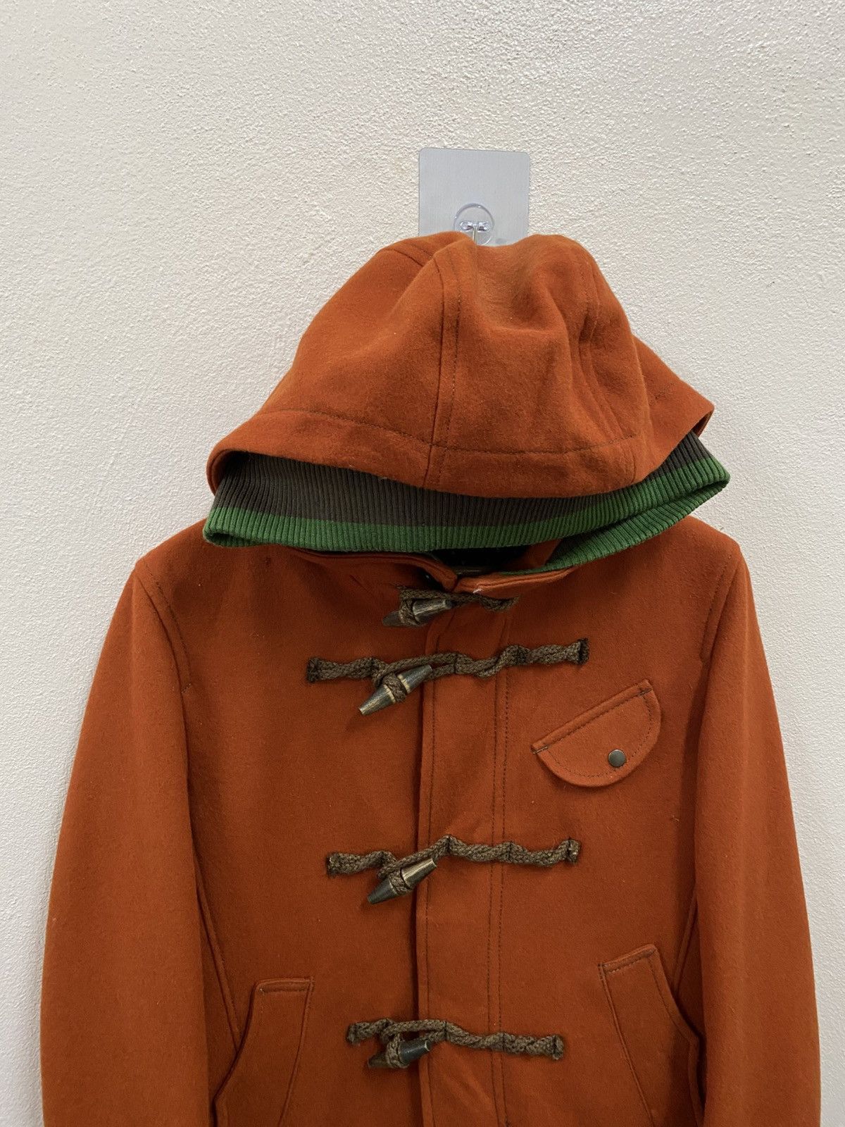 Issey Miyake Frabois Wool Duffle Coat Jacket Hoodie Size M / US 6-8 / IT 42-44 - 6 Thumbnail
