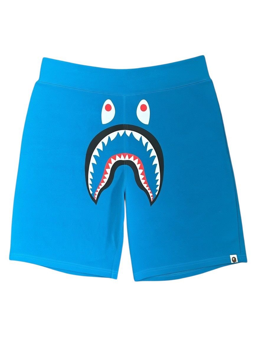 Bape A Bathing Ape Shark Face Sweat Shorts Size US 36 / EU 52 - 1 Thumbnail