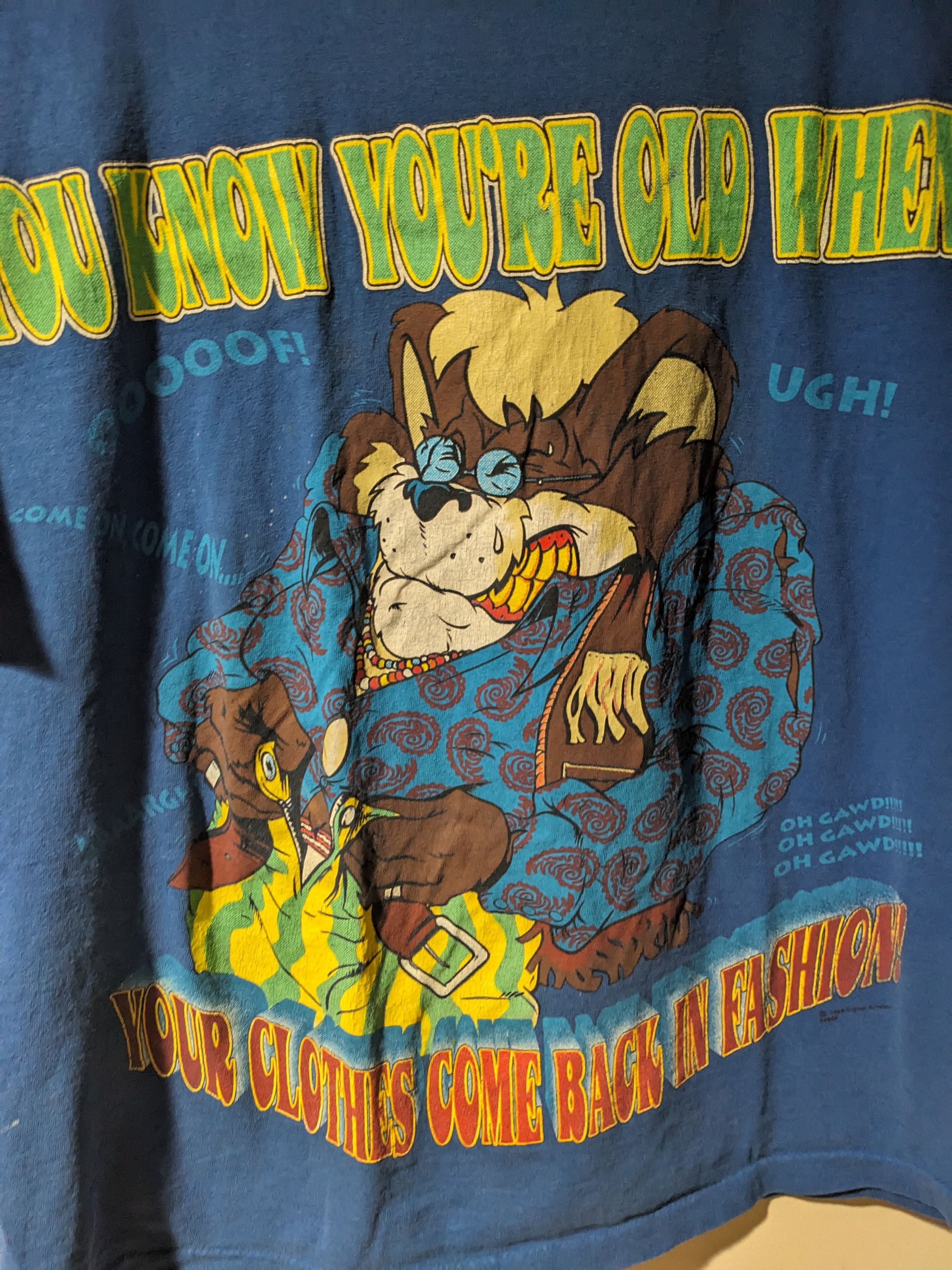 Vintage Vintage 1994 Fashion Wolf You Know You're Old Humor T-Shirt Size US L / EU 52-54 / 3 - 2 Thumbnail
