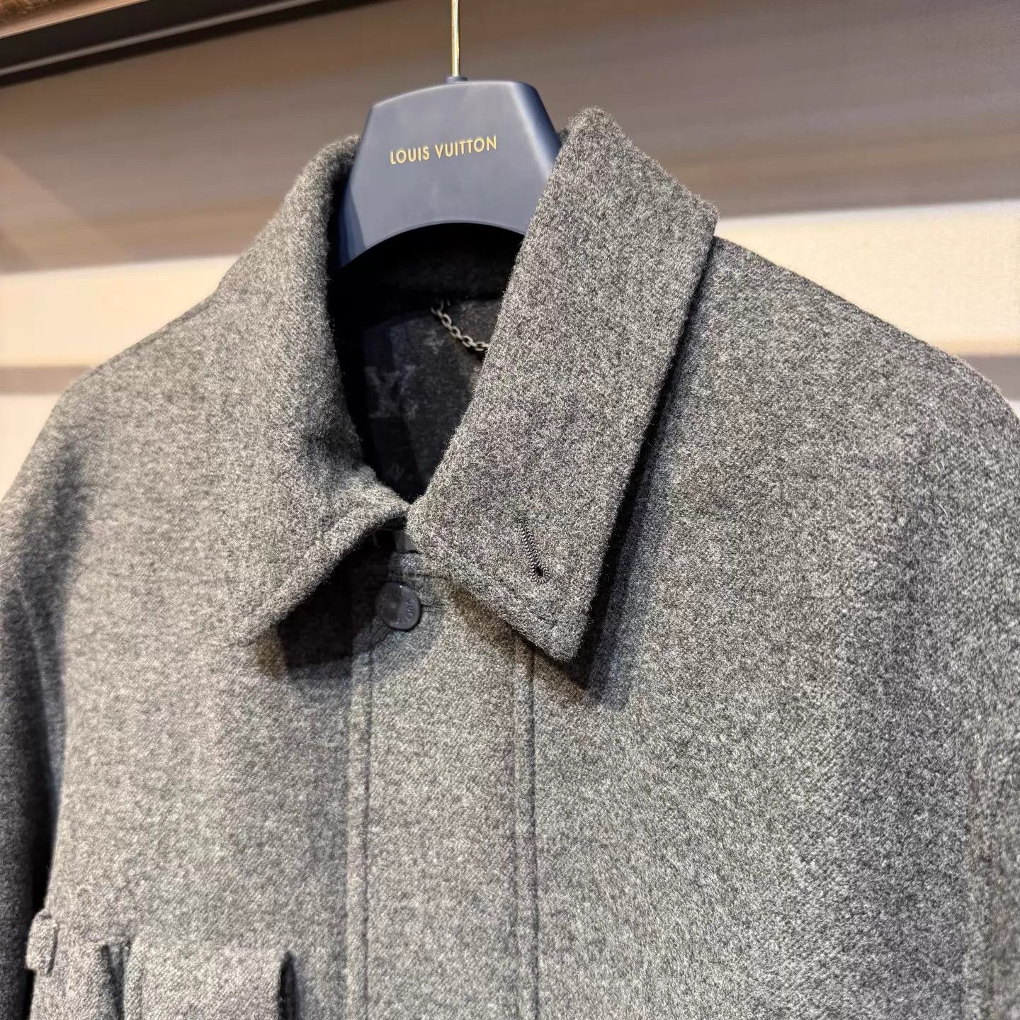 Louis Vuitton Louis Vuitton Gray Pin Wool Jacket 48 New Size US M / EU 48-50 / 2 - 4 Thumbnail
