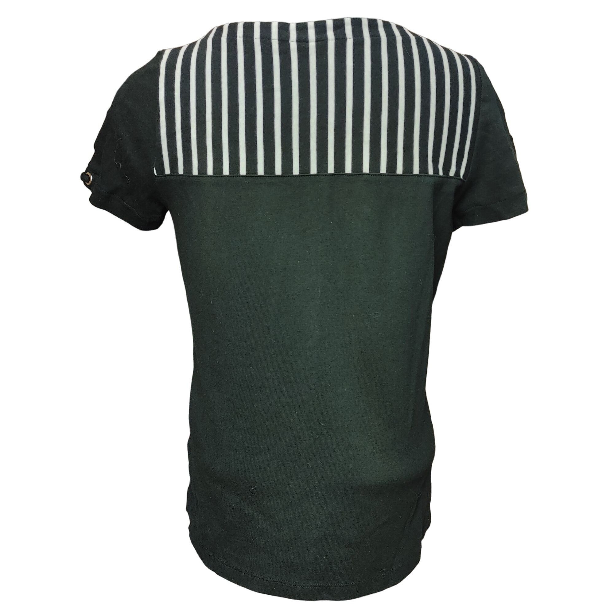 Other KS | Karen Scott Women's Black/White Striped Square Neck T-s Size M / US 6-8 / IT 42-44 - 2 Thumbnail