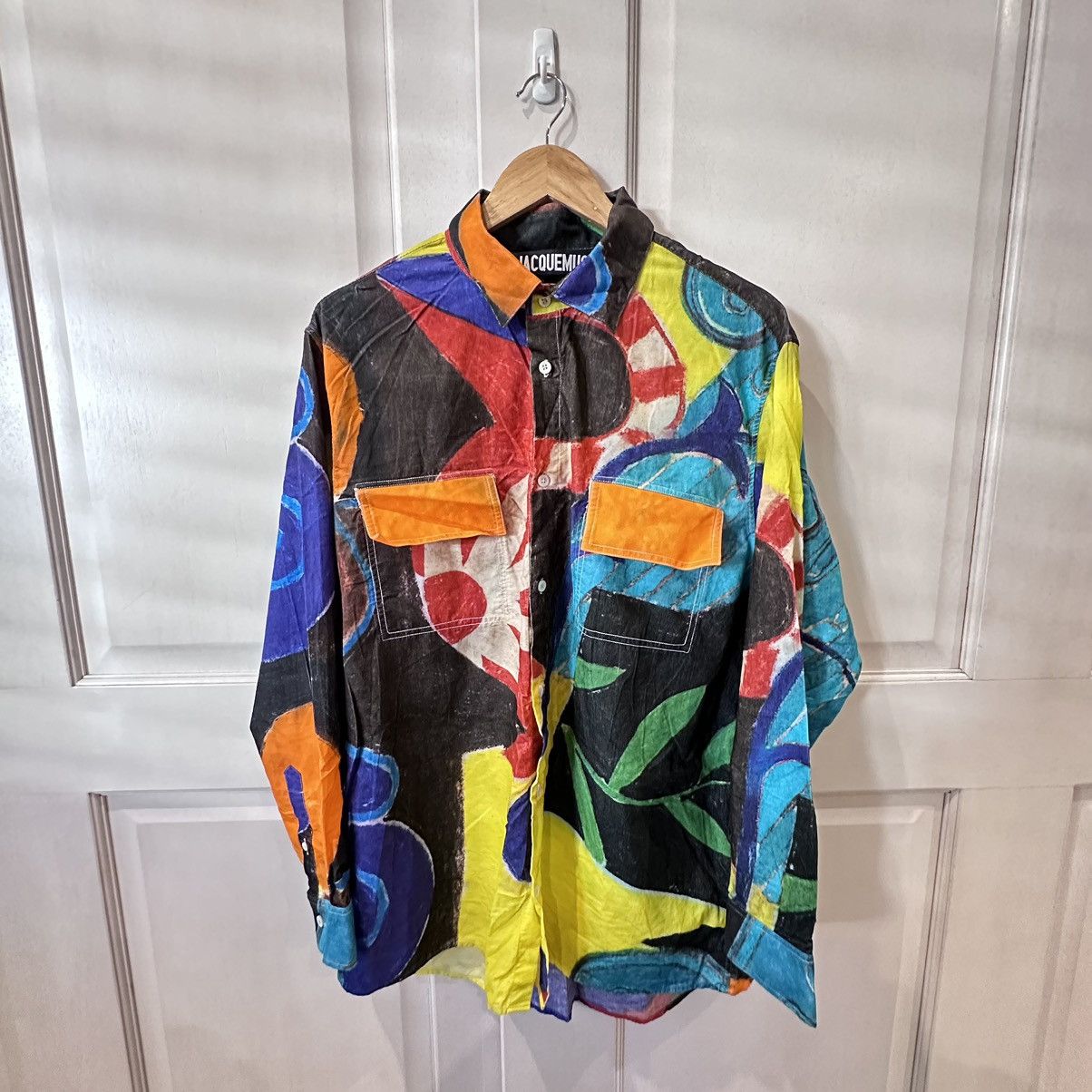 Jacquemus Jacquemus Felix Abstract Print Shirt Size US M / EU 48-50 / 2 - 3 Thumbnail