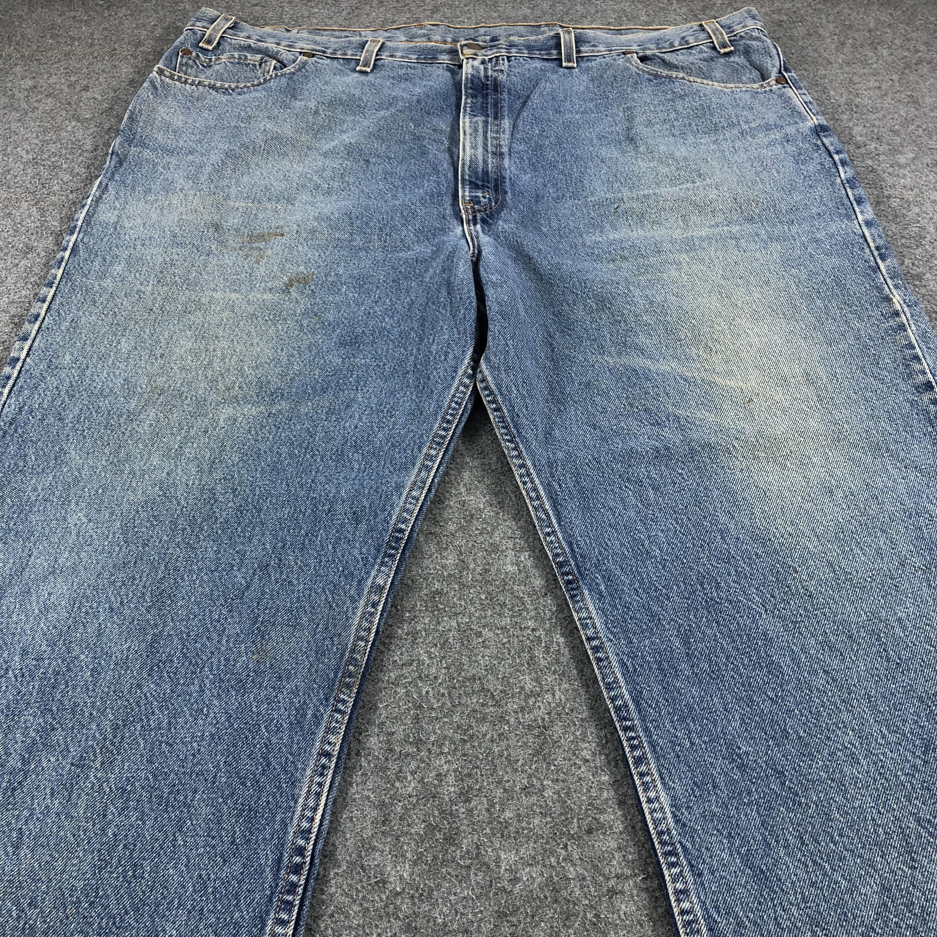 Levi's W47 Vintage Levis Jeans Lot 514 Dirty Washed Denim-J1016 Size US 44 / EU 60 - 3 Thumbnail