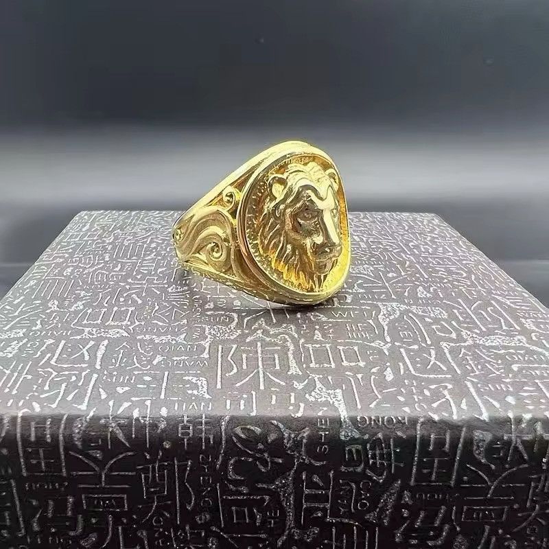 Jewelry × Vintage Stainless Steel Hip Hop Lion Ring (size 7 to 13) Size ONE SIZE - 3 Thumbnail