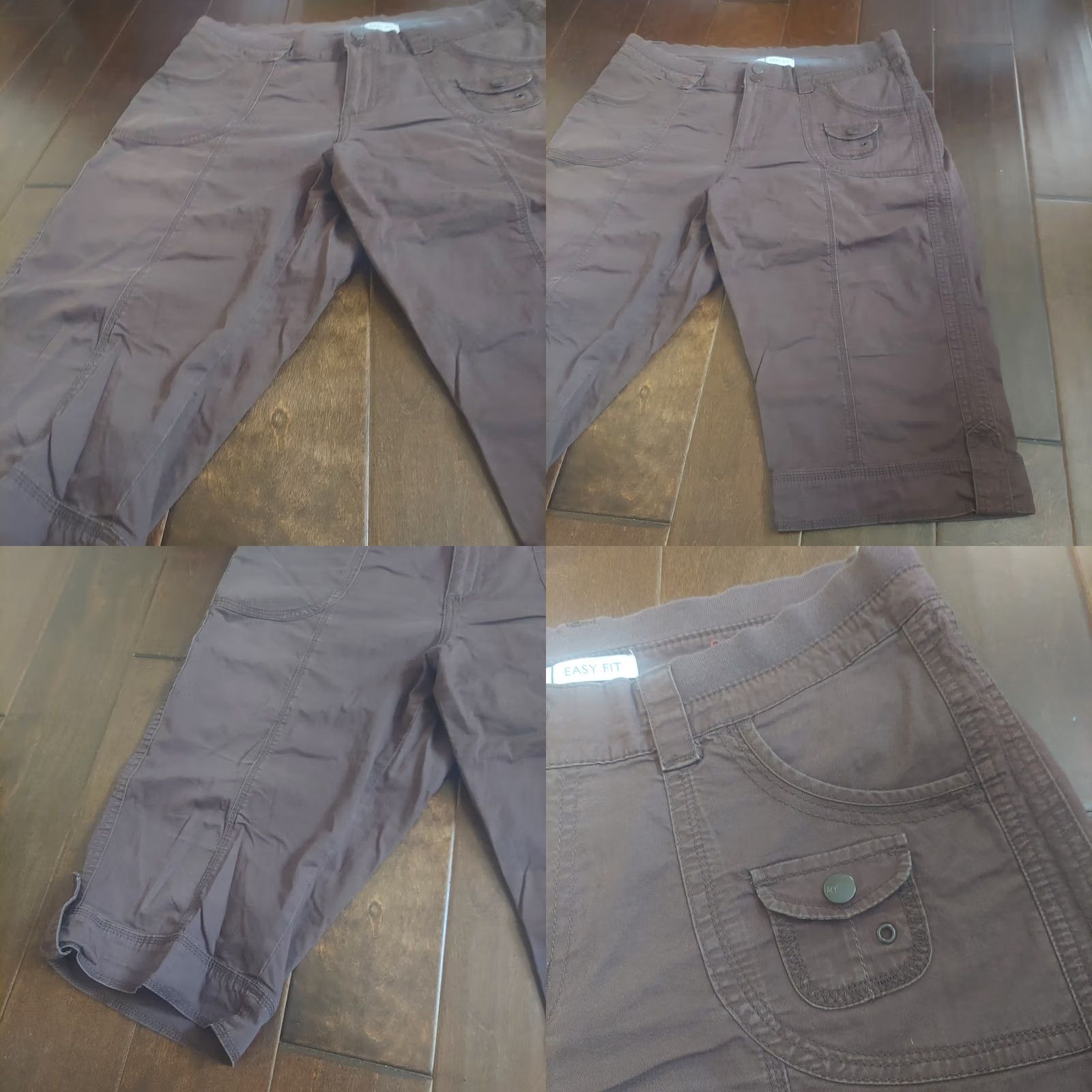 Lee Lee Cargo Shorts Mens Brown Size M Regular Cotton Spandex Solid Button Casual Travel Outdoor Summer 80s? Size US 31 - 8 Thumbnail