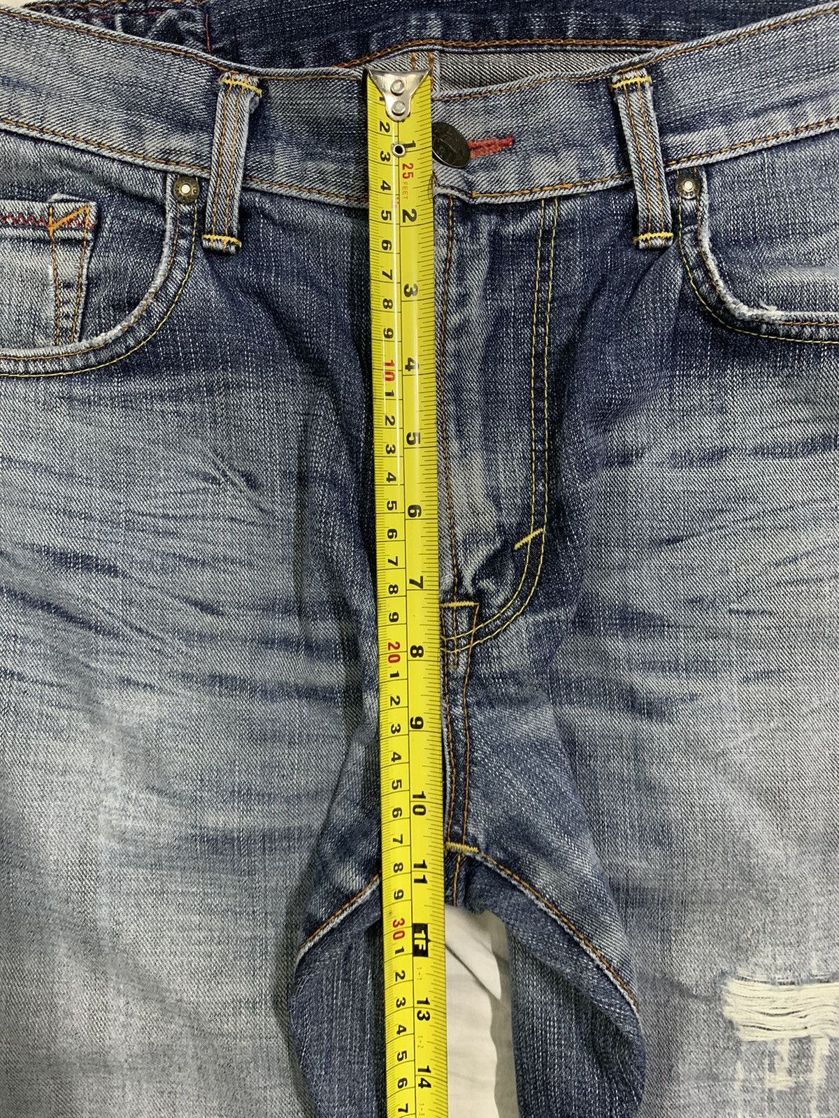 Edwin Vintage Edwin Blue Trip Relaxed Fit Distressed Grunge Jeans Size US 34 / EU 50 - 17 Thumbnail