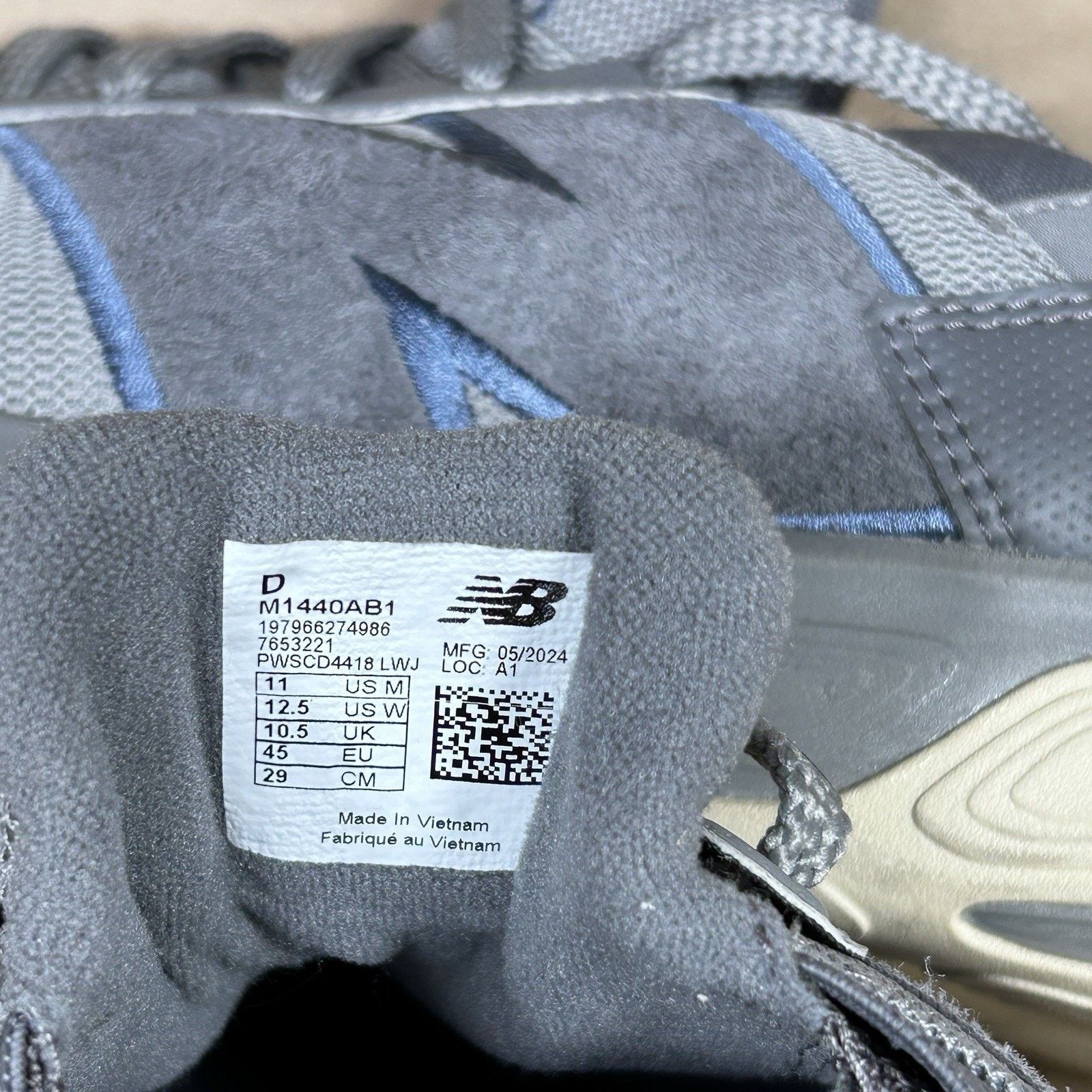 New Balance New Balance Fresh Foam 1440 Gray Running Shoe M1440AB1 Size US 11 / EU 44 - 10 Thumbnail