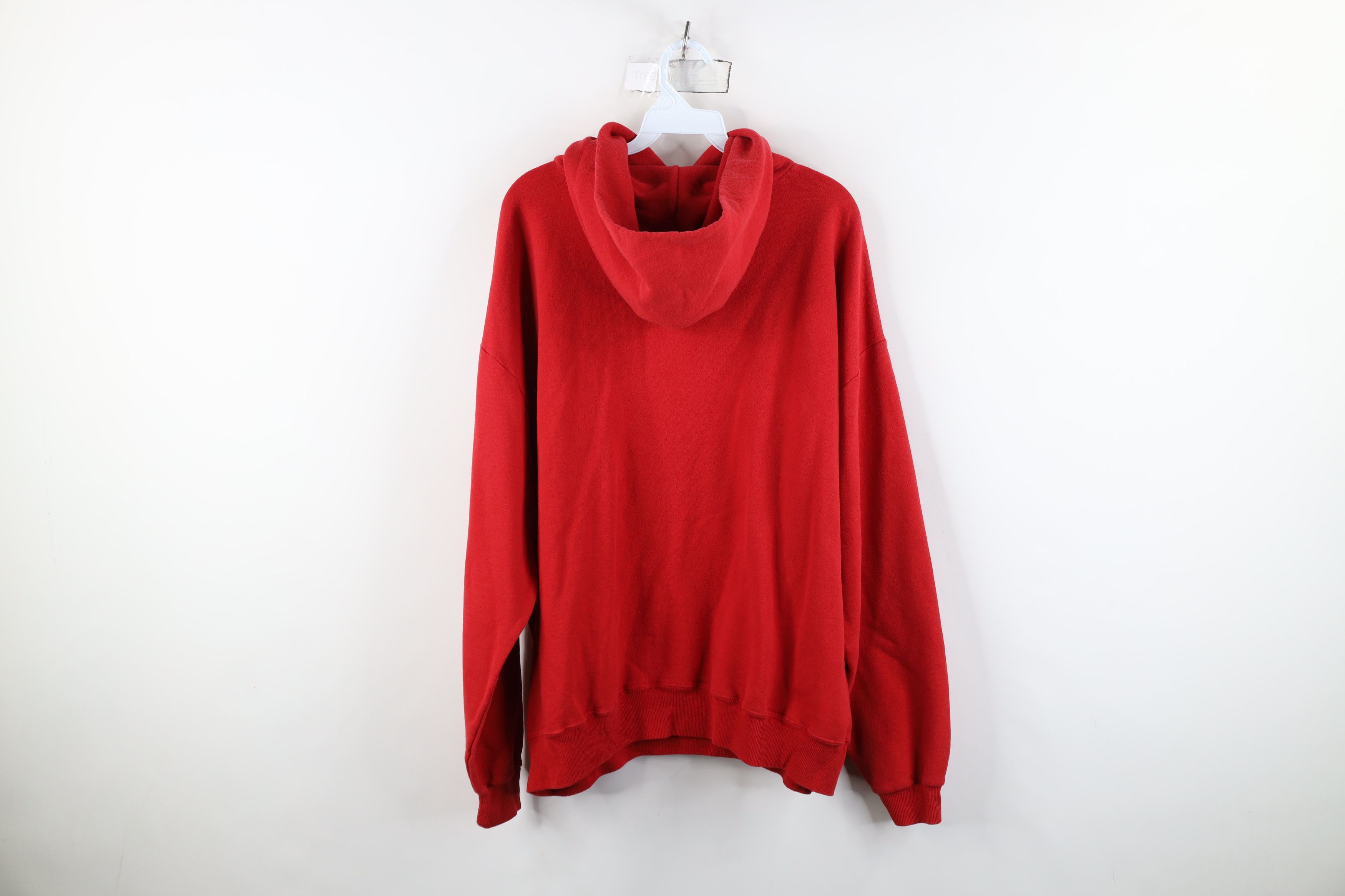Vintage Vintage 90s Ohio State University Hoodie Sweatshirt Red Size US XL / EU 56 / 4 - 10 Thumbnail