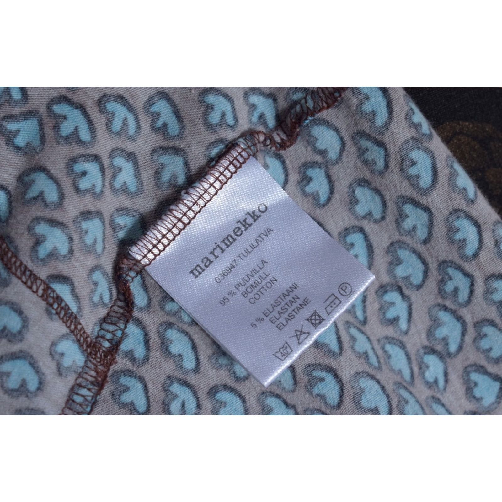 Marimekko Marimekko Dress Shirt Shift 3/4 Sleeve Blue Geometric Print Women S Size S / US 4 / IT 40 - 6 Thumbnail