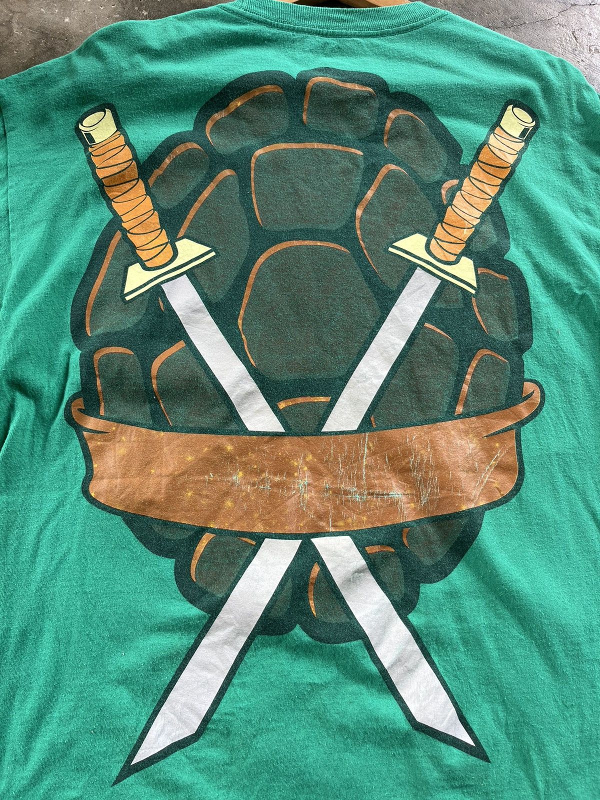 Cartoon Network × Vintage 💥RARE Vintage Ninja Turtle Teenage Mutant Mirror Print Tees Size US L / EU 52-54 / 3 - 6 Thumbnail