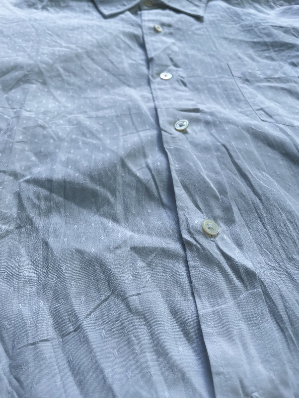 Celine CELINE CASUAL WHITE BUTTON DOWN SHIRT Size US L / EU 52-54 / 3 - 3 Thumbnail