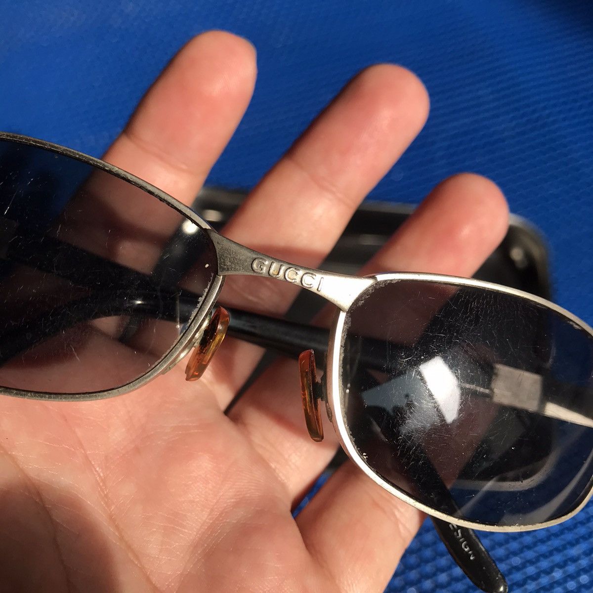 Gucci Vintage Gucci eyewear 00’s Millenium Era Lilac Silver Y2K Size ONE SIZE - 2 Thumbnail