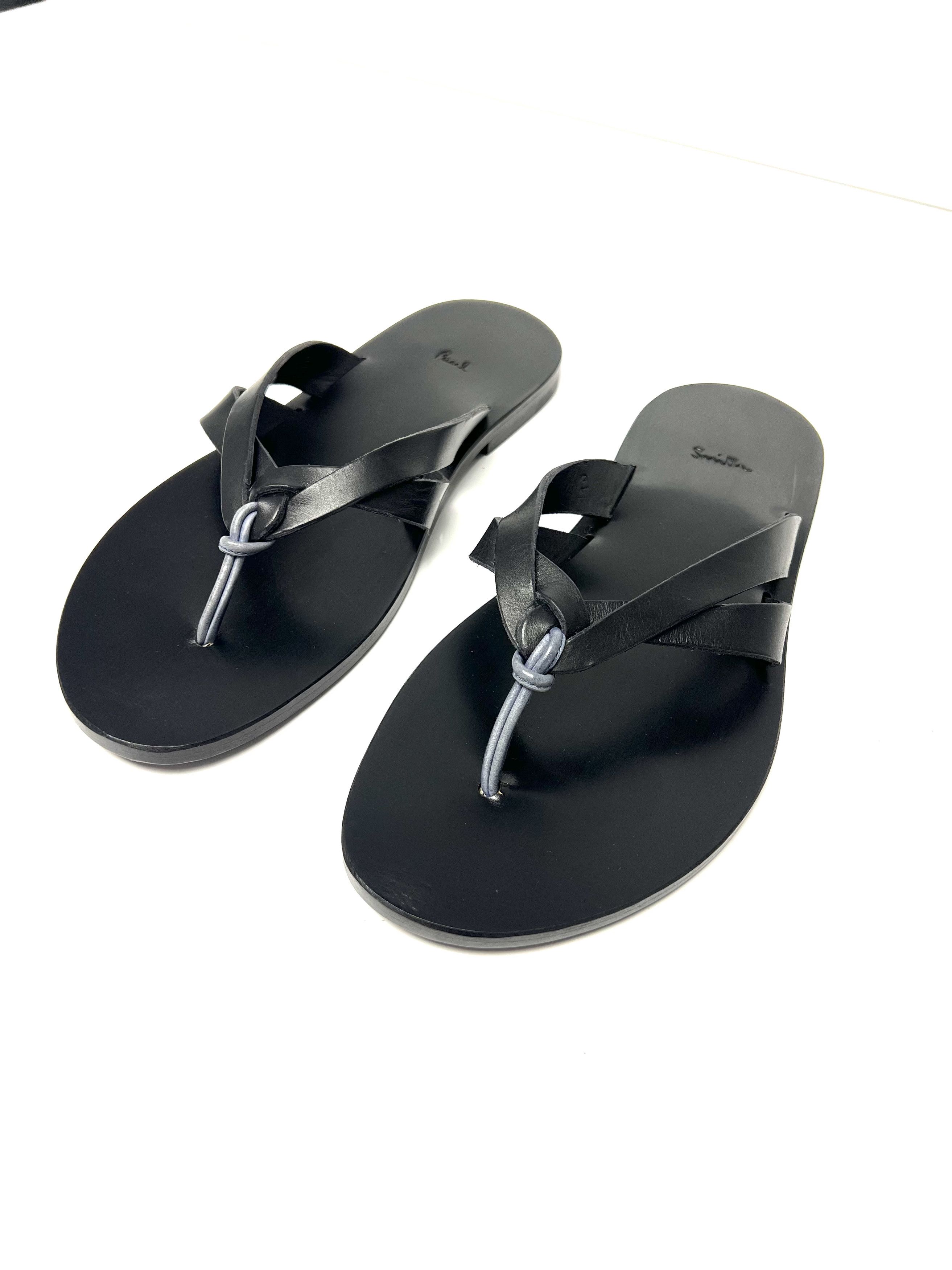 Paul Smith PAUL SMITH LEATHER HAND MADE SLIDE / SANDALS Size US 10 / EU 43 - 16 Thumbnail