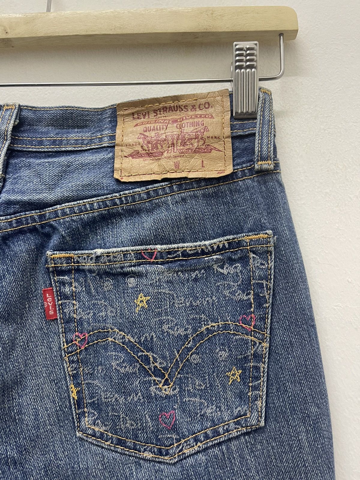 Levi's Rare Vintage LEVIS Rag Doll Denim 501 Jeans Size 27" / US 4 / IT 40 - 1 Thumbnail