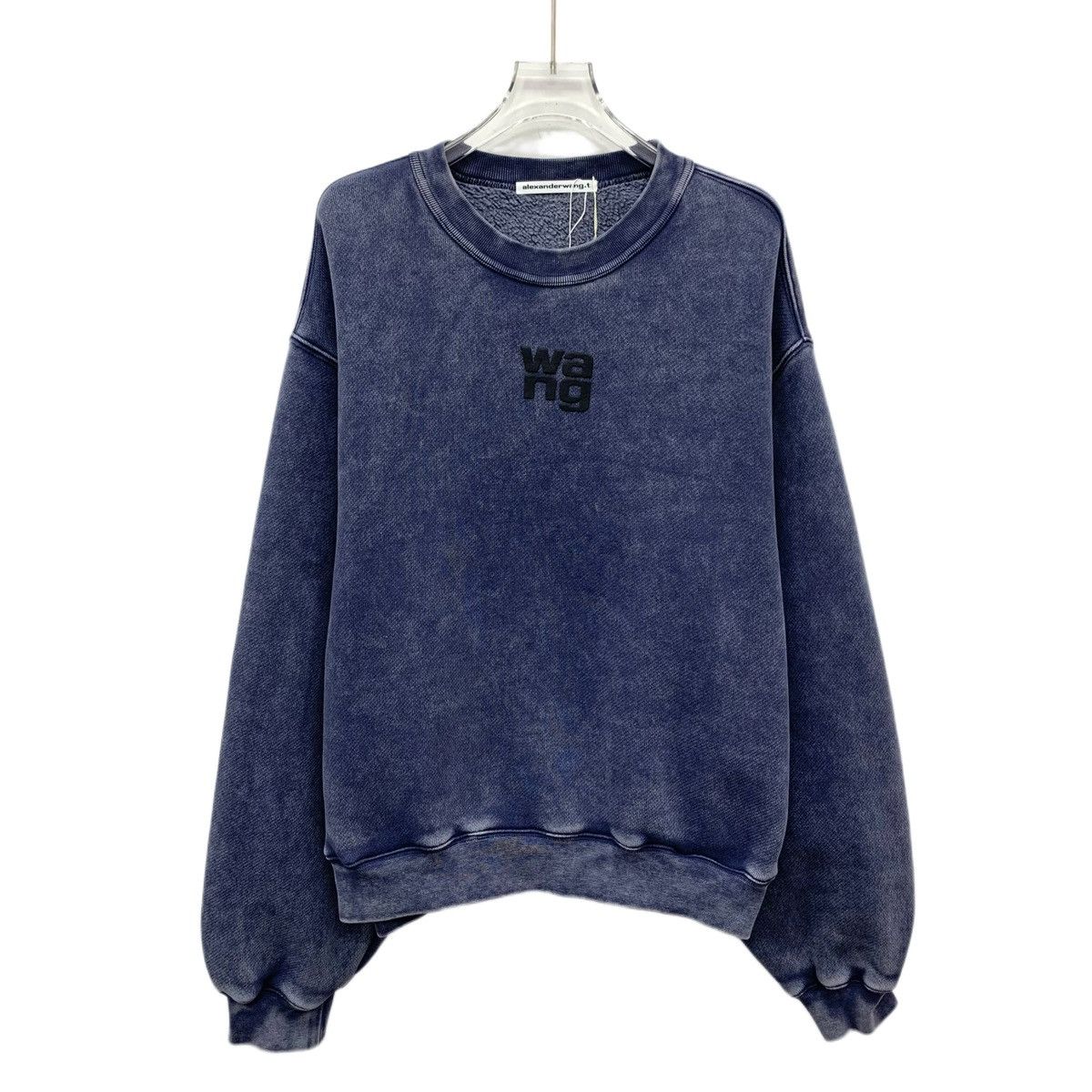 Alexander Wang Alexander Wang Dark Blue Washed Long Sleeve Sweatshirt K26WX Size M / US 6-8 / IT 42-44 - 1 Thumbnail
