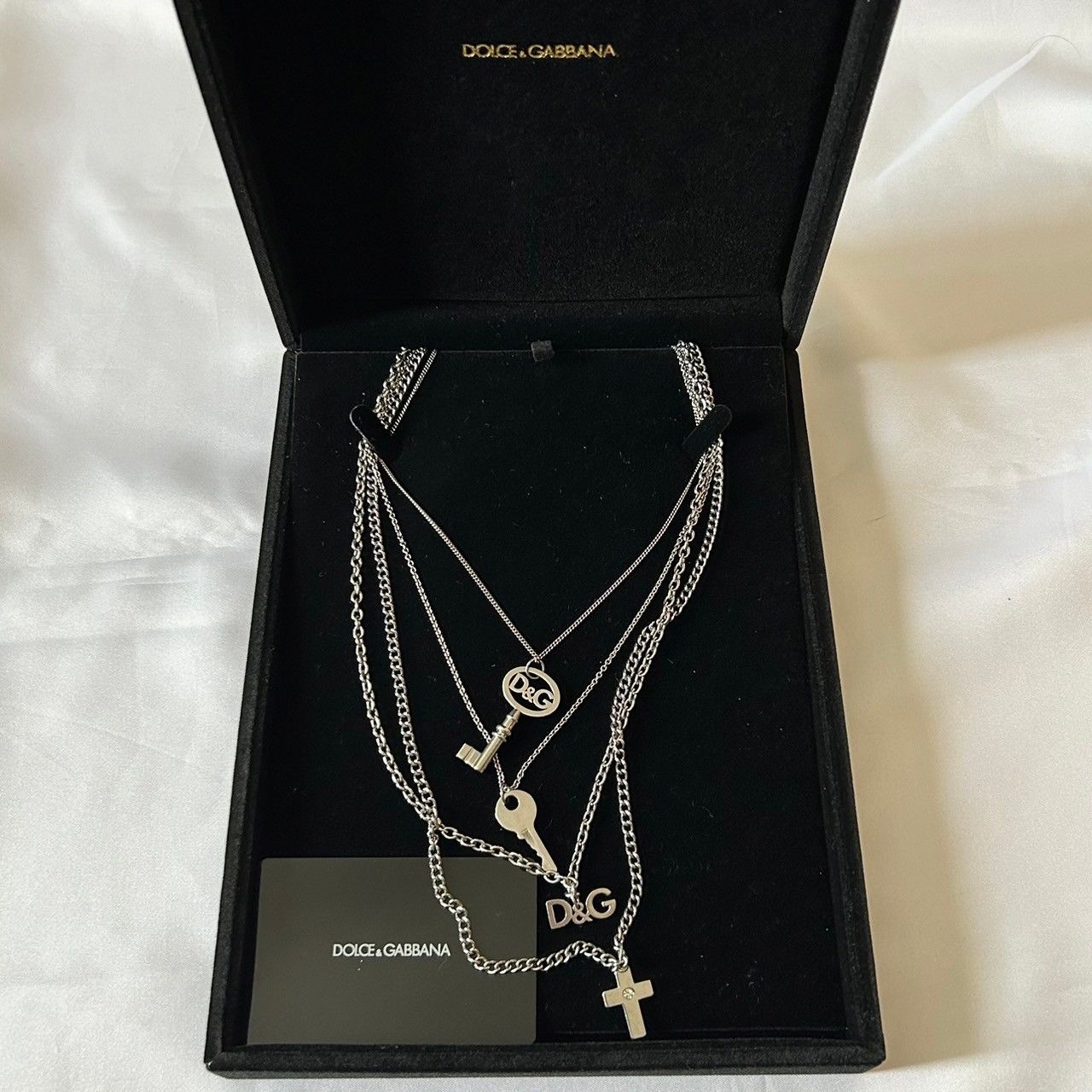 Dolce & Gabbana Dolce&Gabbana Cross Key Charm Necklace Size ONE SIZE - 2 Thumbnail