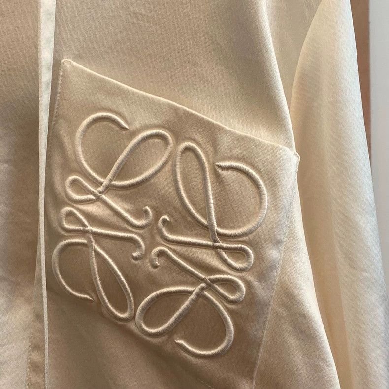 Loewe LOEWE Miumium pocket embroidered logo shirt Size XXS / US 00 / IT 34 - 6 Thumbnail
