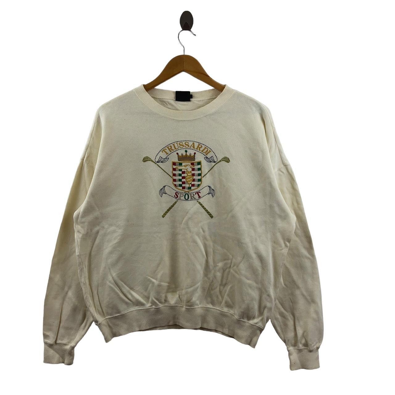 Trussardi Vintage 90’ TRUSSARDI SPORT GOLF Embroidered Sweatshirt Size XL / US 12-14 / IT 48-50 - 1 Thumbnail