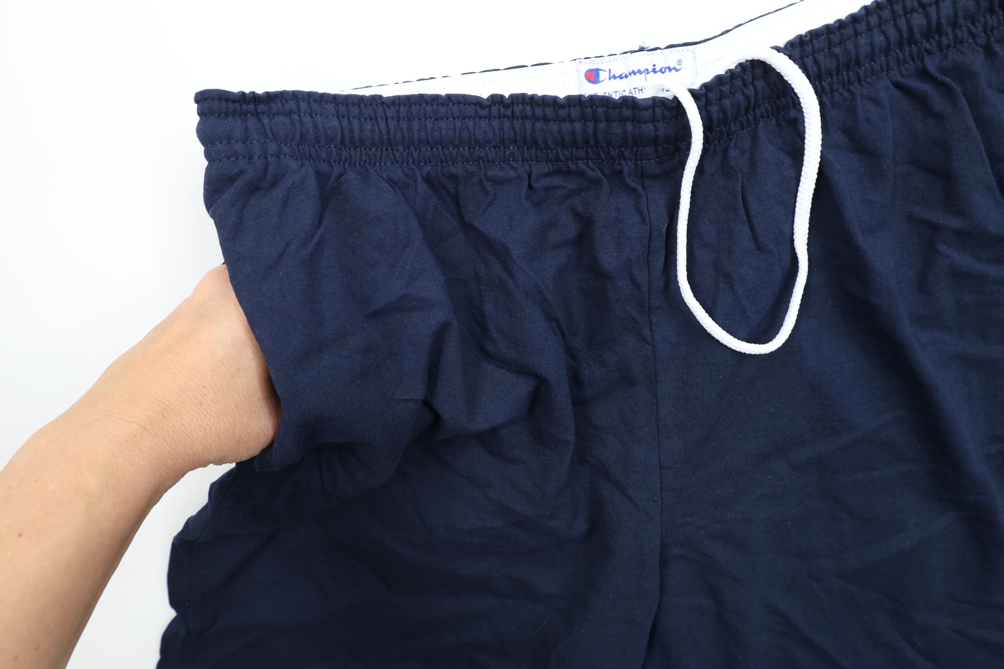 Champion Vintage Champion Classic Logo Above Knee Shorts Blue Cotton Size US 34 / EU 50 - 6 Thumbnail