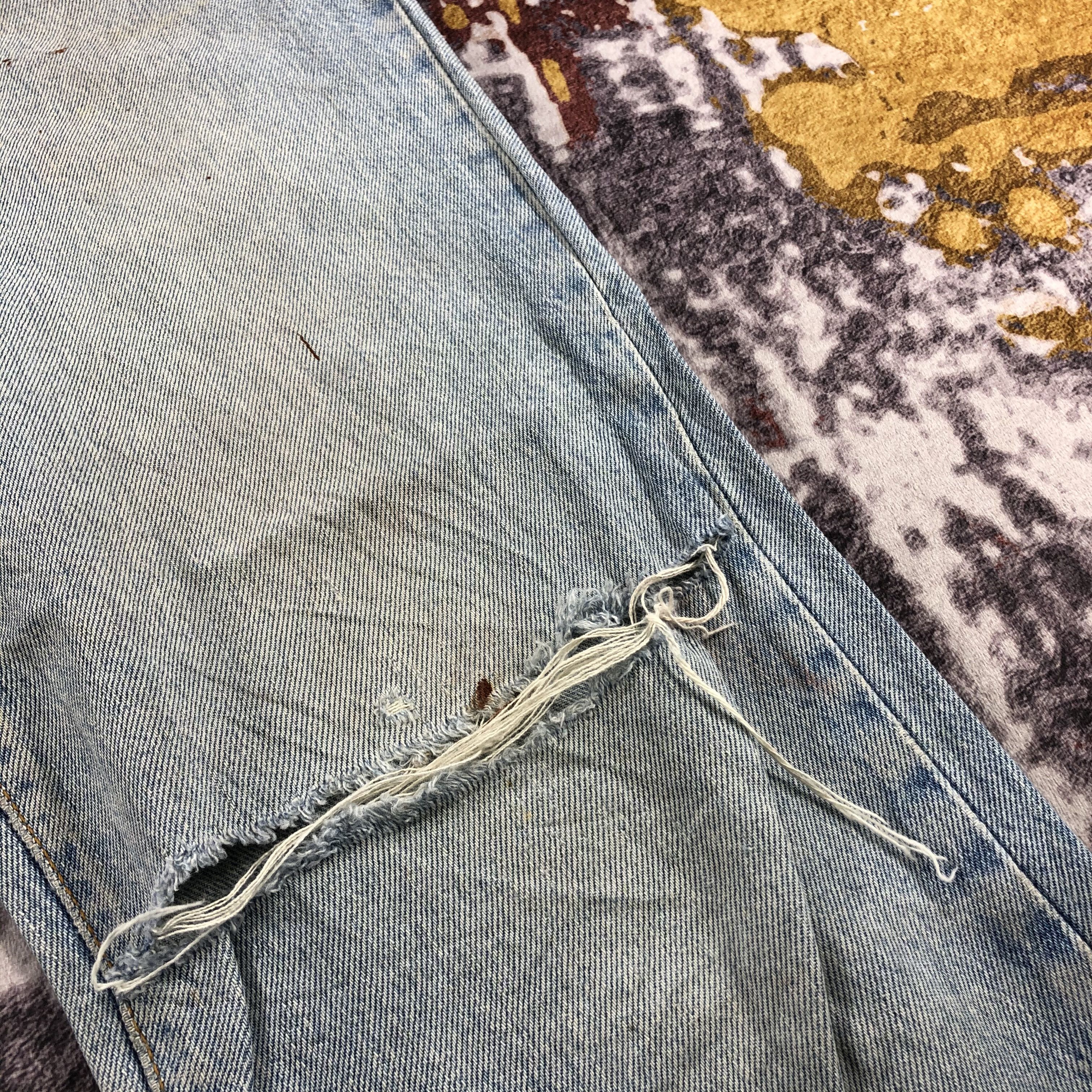 Levi's × Vintage Vintage Light Wash Distress Levis 501 Jeans-JM2234 Size US 30 / EU 46 - 12 Thumbnail