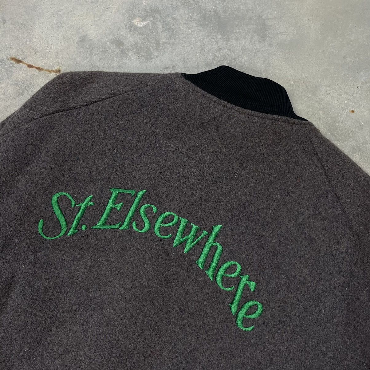Vintage Vintage St Elsewhere Wool Varsity Jacket 80s Cast & Crew Size US M / EU 48-50 / 2 - 2 Thumbnail