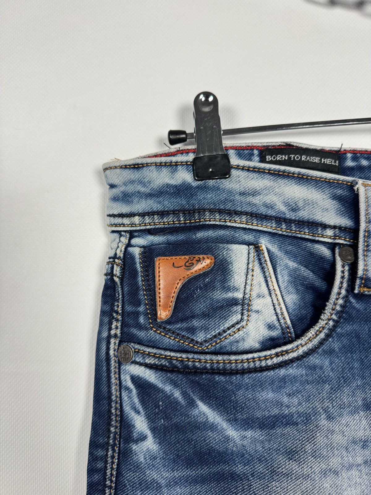 Ed Hardy Ed Hardy Blue Faded Jeans Straight Fit Denim Pants Sz 36-38 Size US 36 / EU 52 - 7 Thumbnail