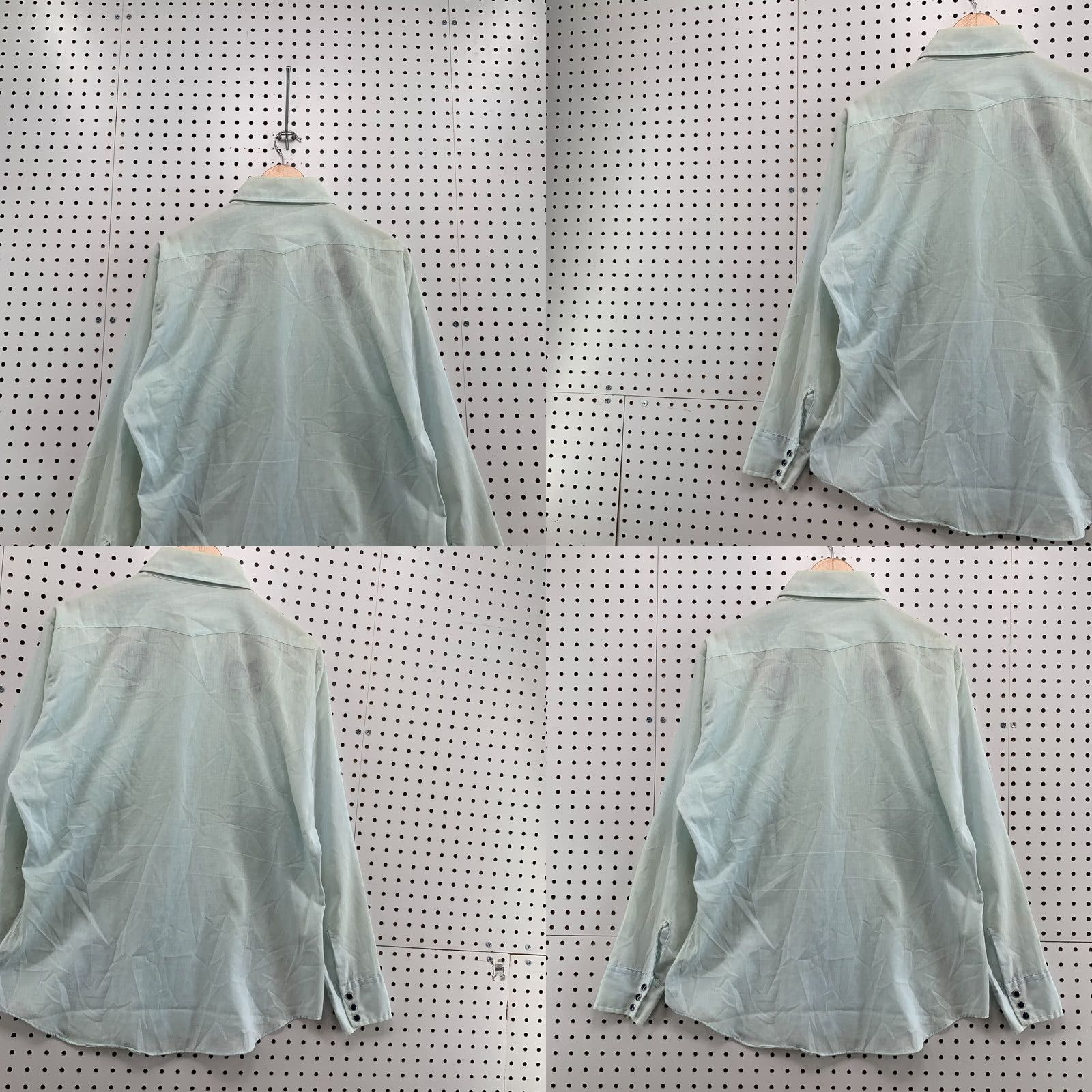 Vintage VINTAGE Cowboy Joe By Atlantic Mens Shirt Long Sleeve Pearl Snap Blue Large 23x30 Long Sleeve Pearl Snap Cowboy Western Mens Regular Shirt Blue 23x30 Size US L / EU 52-54 / 3 - 10 Thumbnail