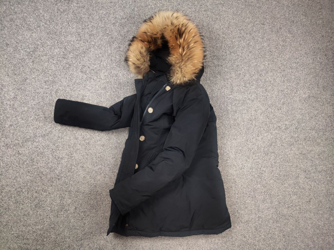 Woolrich Woolen Mills Woolrich Arctic Raccoon Down parka blue Fur hooded Jacket Size XS / US 0-2 / IT 36-38 - 13 Thumbnail