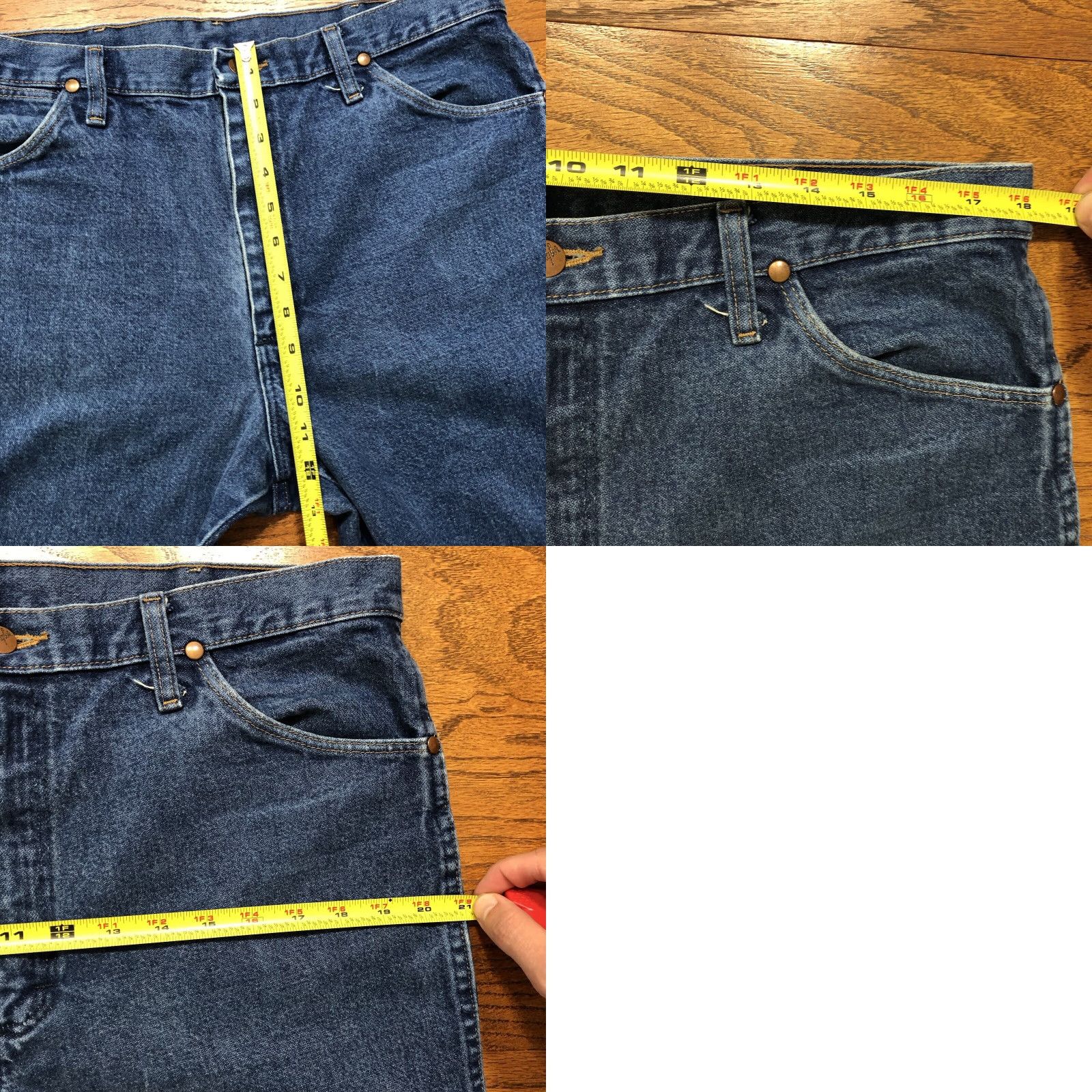 Wrangler VINTAGE Wrangler 936 Slim Fit Jeans Mens 36x30 Cowboy Cut Western Rodeo Blue 5-Pocket Denim Size US 36 / EU 52 - 9 Thumbnail