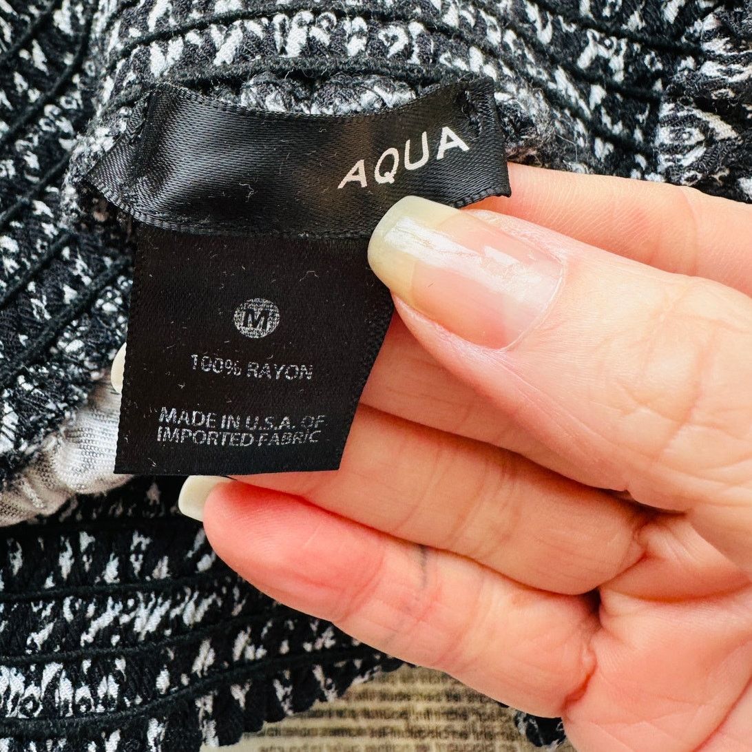 Other Aqua Black & White Diamond Print Pocketed Short Shorts M Size 28" / US 6 / IT 42 - 8 Thumbnail