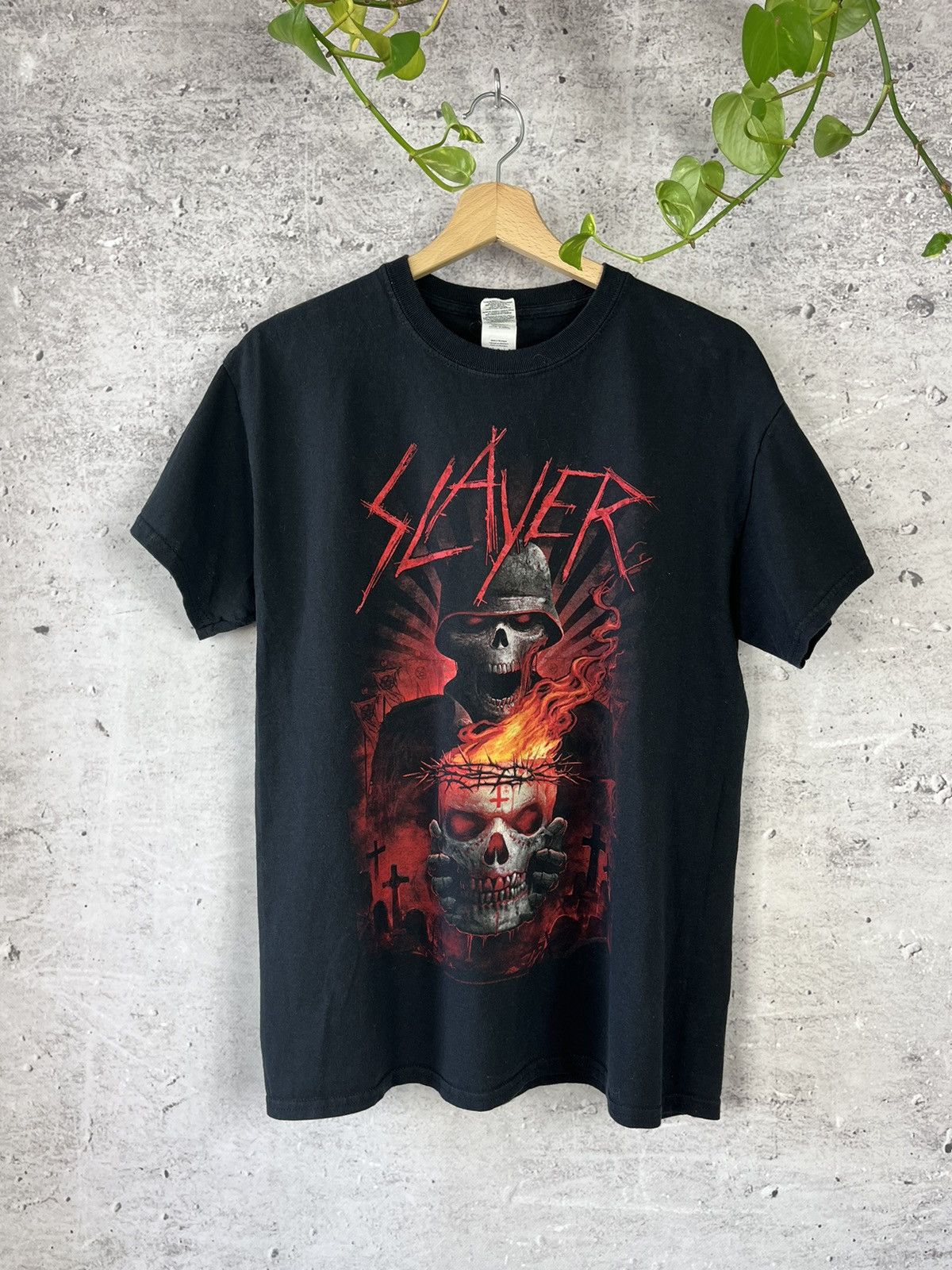 Band Tees × Vintage Slayer - metal band vintage t-shirt (M) Size US M / EU 48-50 / 2 - 1 Thumbnail
