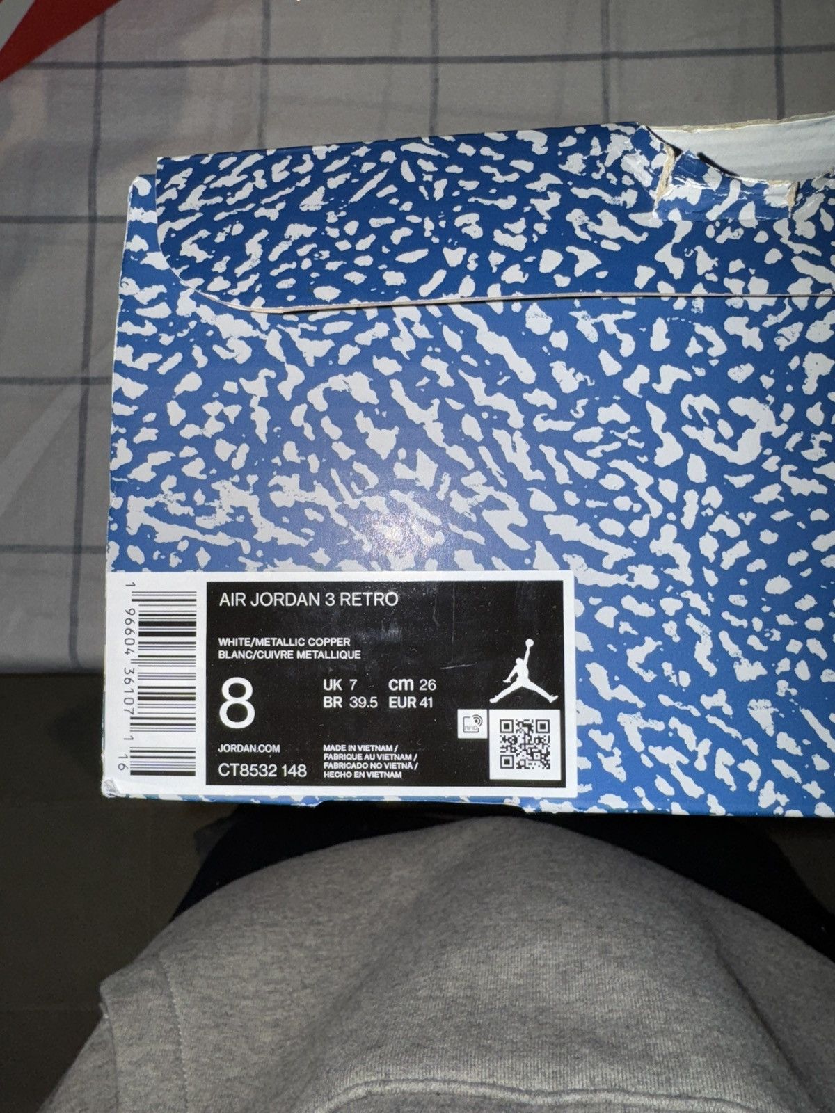 Jordan Brand × Nike Retro 3 - Wizards Size US 8 / EU 41 - 4 Thumbnail