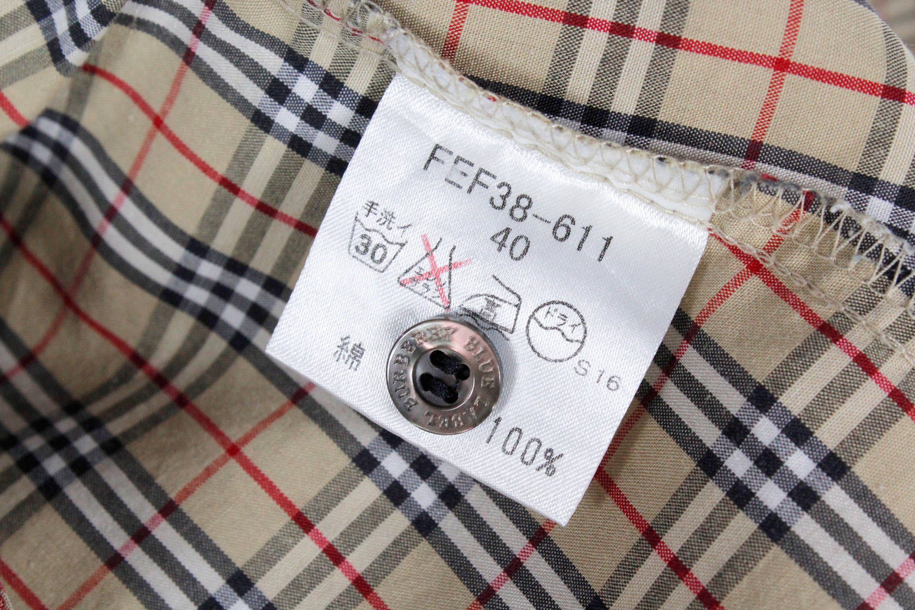 Burberry Womens Burberry Blue Label Japan Nova Check Knight Shirt Size S / US 4 / IT 40 - 6 Thumbnail