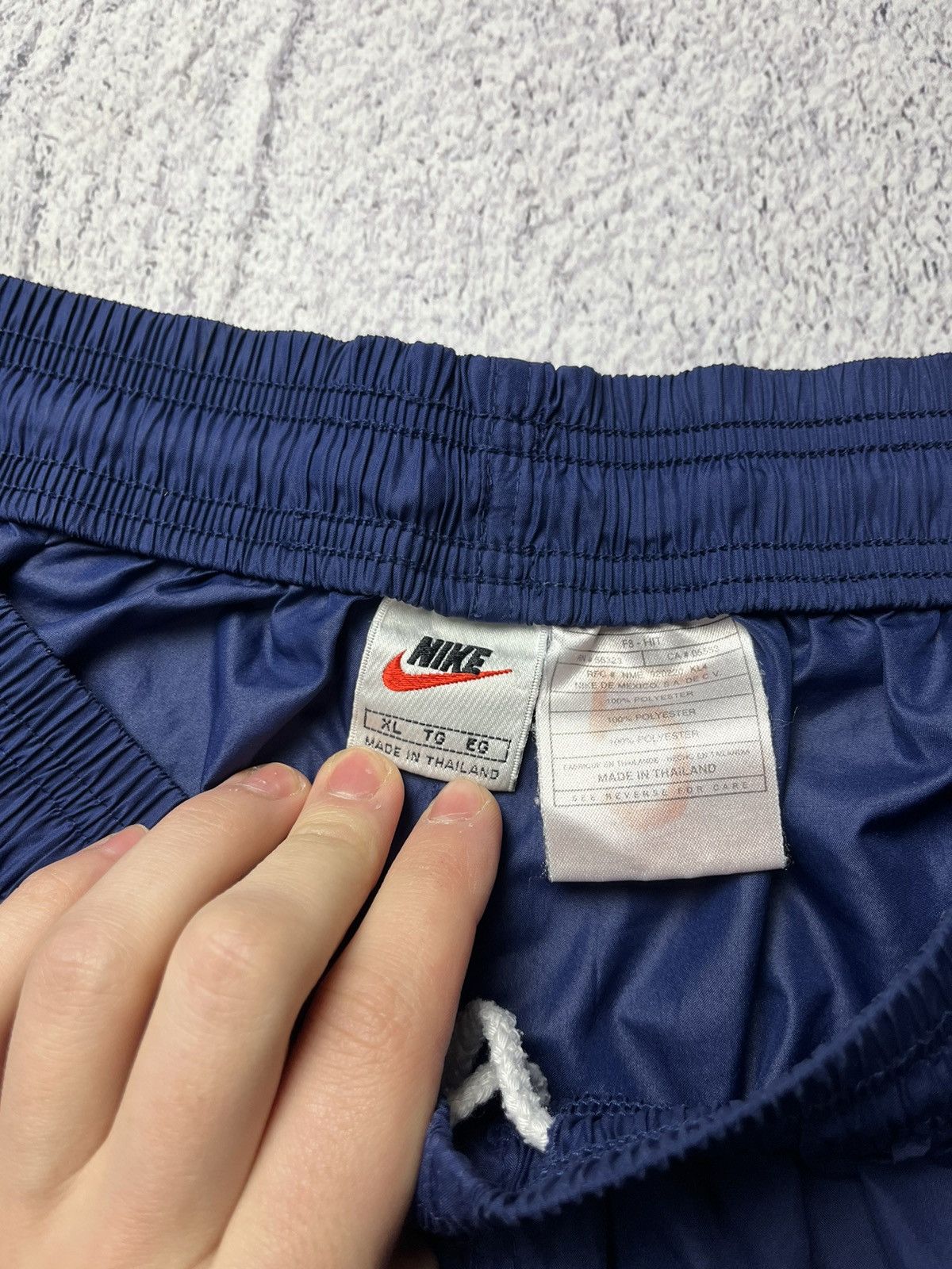 Nike Vintage Blue Nylon Shorts Nike Streetwear size XL Size US 36 / EU 52 - 12 Thumbnail