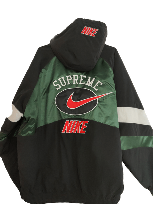 Supreme nike hooded sport cheap jacket green