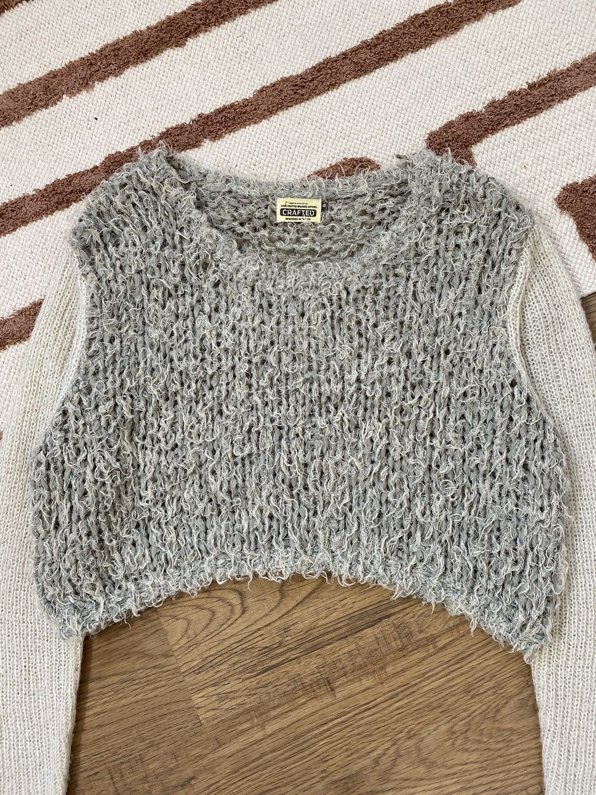 Vintage VINTAGE MOHAIR Y2K KNITTED SWEATER Size M / US 6-8 / IT 42-44 - 4 Thumbnail