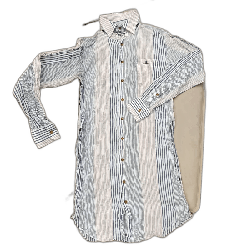 Vivienne Westwood Vivienne Westwood Striped Shirt Dress - dmc Size L / US 10 / IT 46 - 1 Thumbnail