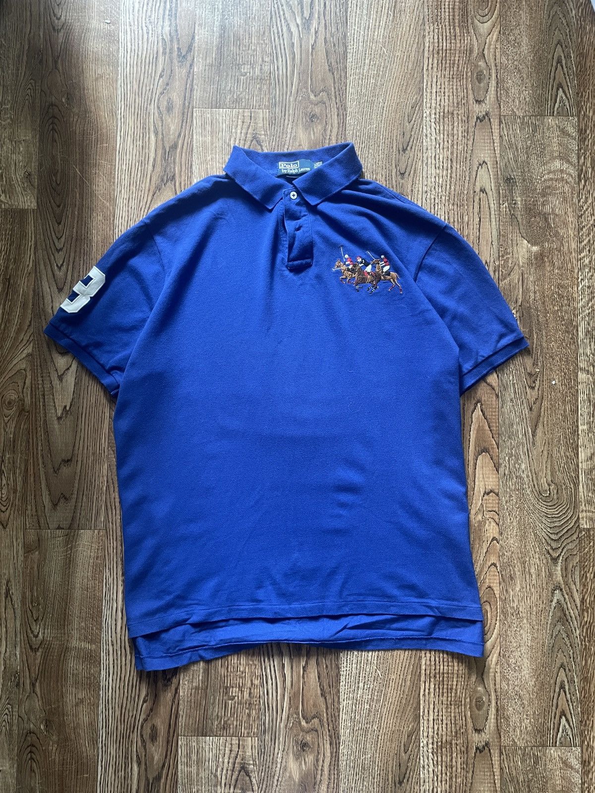 Polo Ralph Lauren 🇺🇸 Vintage Polo Ralph Lauren Polo T-Shirt Rare Retro Hype Size US XXL / EU 58 / 5 - 1 Thumbnail