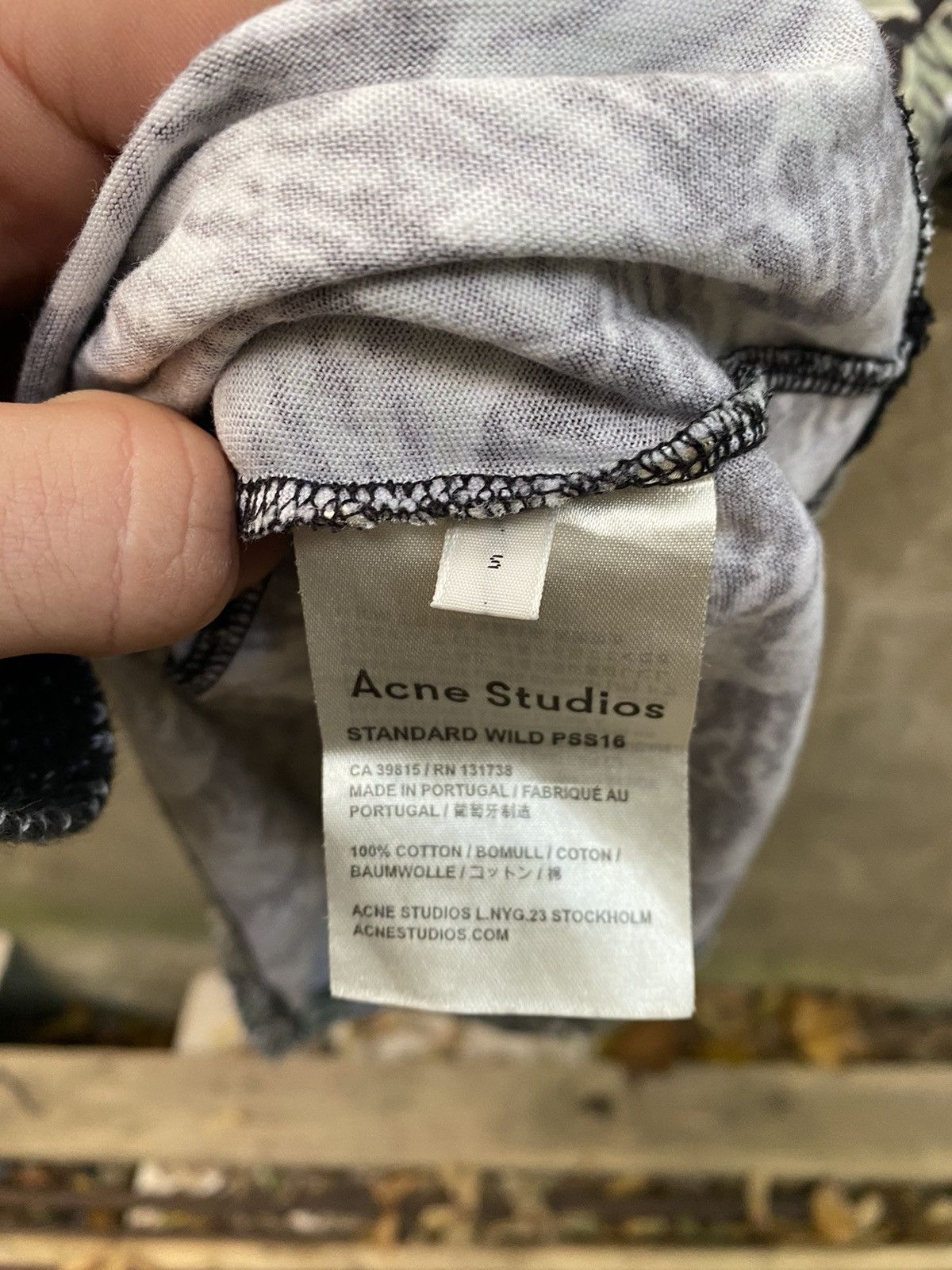 Acne Studios Acne Studios Overprinted T-Shirt Size US S / EU 44-46 / 1 - 3 Thumbnail