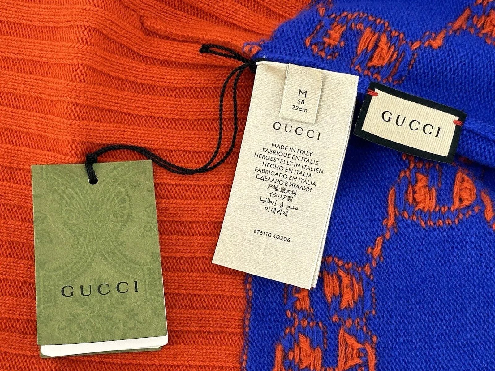 Gucci new Gucci wool hat men woman size-M-58cm Size ONE SIZE - 10 Thumbnail