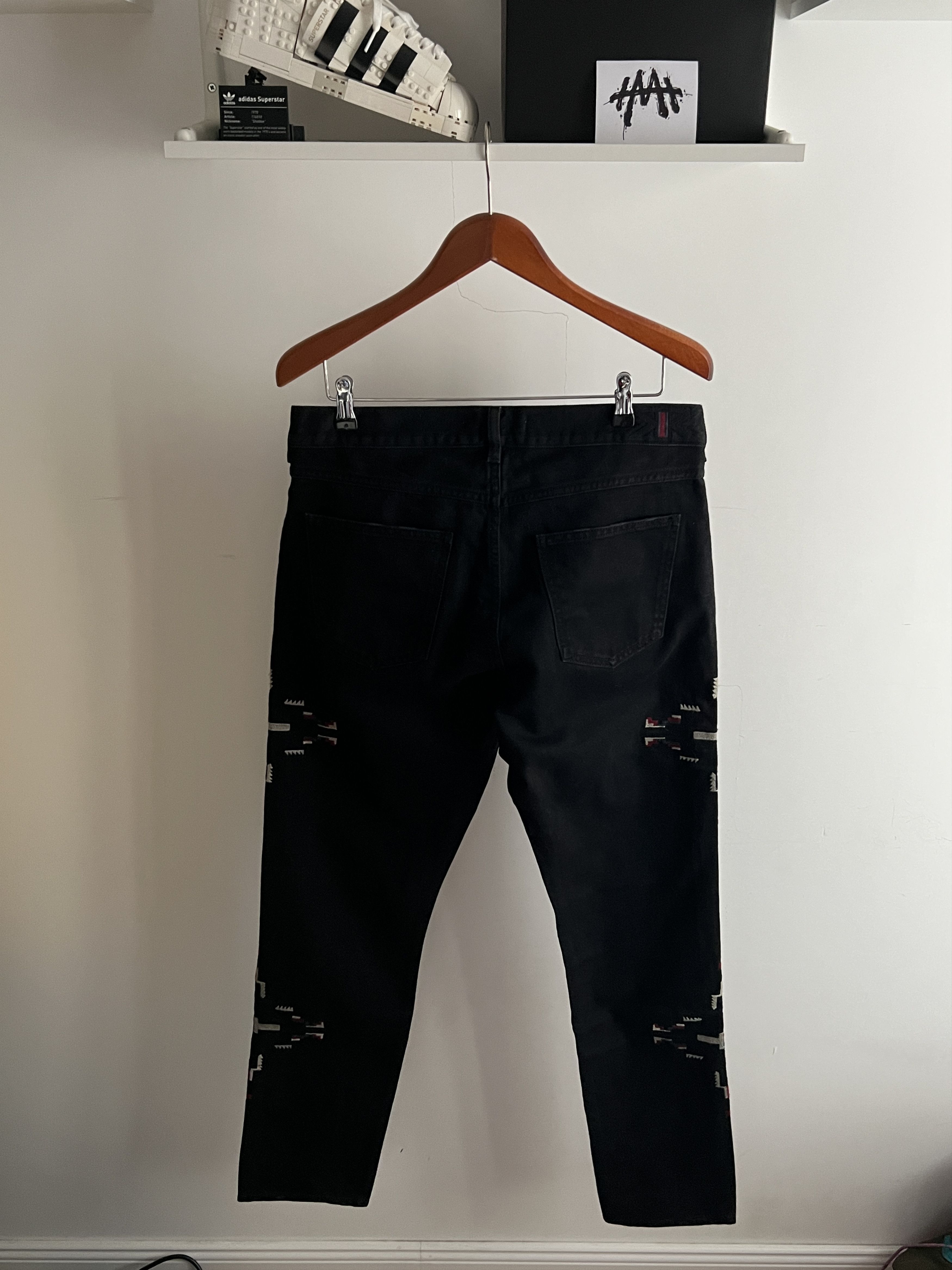 H&M × Isabel Marant Black Denim Jeans Isabel Marant x H&M Colorful Aztec Style Size US 32 / EU 48 - 9 Thumbnail